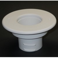 Round Supply Outlet, 2.5", White plastic