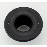 Round Supply Outlet, 2.5", Black plastic