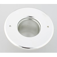 Round Supply Outlet, 2.5", Chrome plastic