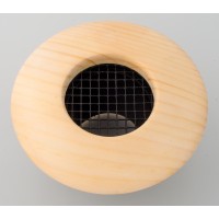 Round Supply Outlet, 2.5", Knotty Pine wood