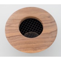 Round Supply Outlet, 2.5", Walnut wood