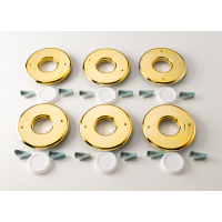 Round Supply Outlet, 2", Brass, TFS, 6/bx