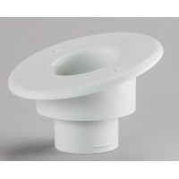 Round Supply Outlet, 2", White, 15° Sloped