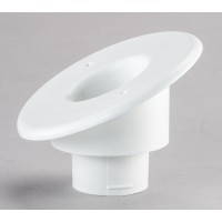 Round Supply Outlet, 2", White, 25° Sloped