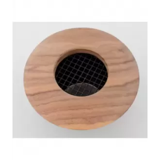Round Supply Outlet, 2.5", Walnut wood