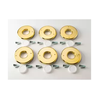 Round Supply Outlet, 2", Brass, TFS, 6/bx (UPC-56TB-BRS-6, Unico)
