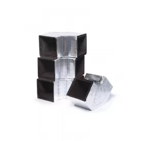 Unico UPC-18-065R6-4 Square Fiberglass Elbow, 6.5